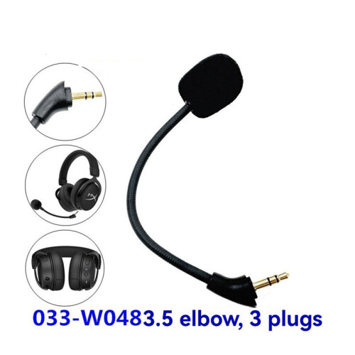 Sostituisci il Microfono da 3,5 mm per Le Cuffie da Gioco  HyperX Cloud MIX Gaming Headsets Mic 1