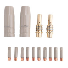 14Pc 15AK Coating Protection Nozzle Non-Stick Welding Slag Airless Gas Protection Machine Protective Sleeve 0.8mm