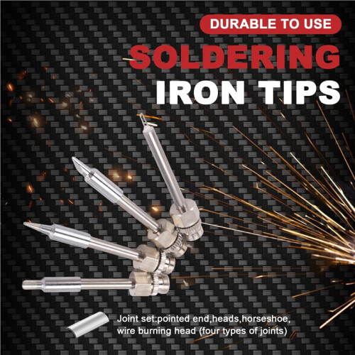 4pcs 510 Interface Soldering Tips and Burnt Threads for USB Rechargeable Temperature Adjustment Soldering Pen 2