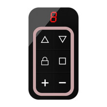 Controle Remoto de Porta de Garagem Multifrequência 8CH 270-868MHZ RF Copiar Controle Remoto Identificar Frequência Automaticamente Rosa