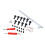 34 pcs Valve Stem Puller & Core Removal Tool Kit for RV, Auto, Bike 9