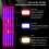 LED Grow Lamp 5V Timer Dimmable 2 Heads Red Blue 3000K 4
