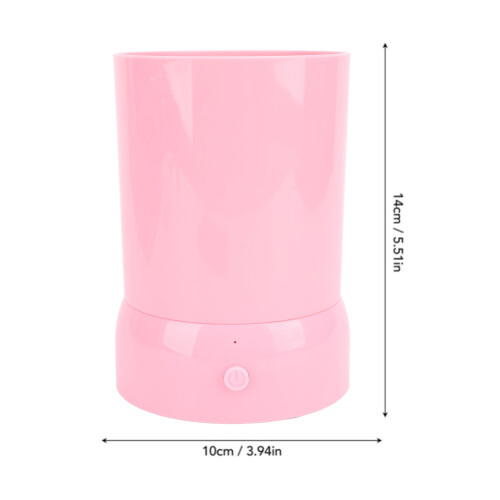 Portable Pink Makeup Brush Cleaner Machine, USB, 10x14cm 1