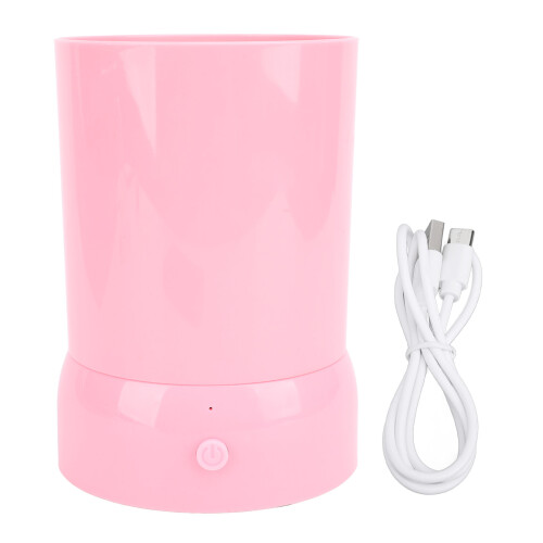 Portable Pink Makeup Brush Cleaner Machine, USB, 10x14cm 2