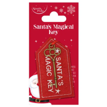 Santa's Magical Key With Felt Keyring