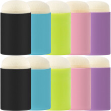 20Pièces Éponges À Tamponner Multicolores Pour Dessin Loisirs