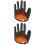2Stk Leichte Angler-Handschuhe Aus Polyesterfaser Schwarz 7