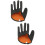 2Stk Leichte Angler-Handschuhe Aus Polyesterfaser Schwarz 5