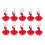 20Pcs Red Automatic Water Feeder Cups Adjustable for Birds and Poultry 1