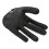 2Stk Leichte Angler-Handschuhe Aus Polyesterfaser Schwarz 3