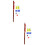 2Pcs Bamboo Chinese Flute Portable Brown Students Beginner Instrument 9