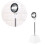 3Pcs Compact White Pet Hair Dryer Holder Adjustable Storage Rack 10