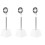 3Pcs Compact White Pet Hair Dryer Holder Adjustable Storage Rack 4