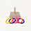 2Pcs Multicolor Parrot Playing Toy Educational Bird Ring Toss Set 11