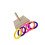 2Pcs Multicolor Parrot Playing Toy Educational Bird Ring Toss Set 8