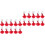 20Pcs Red Automatic Water Feeder Cups Adjustable for Birds and Poultry 4