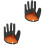 2Stk Leichte Angler-Handschuhe Aus Polyesterfaser Schwarz 9