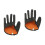 2Stk Leichte Angler-Handschuhe Aus Polyesterfaser Schwarz 8