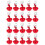 20Pcs Red Automatic Water Feeder Cups Adjustable for Birds and Poultry 5