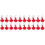 20Pcs Red Automatic Water Feeder Cups Adjustable for Birds and Poultry 2
