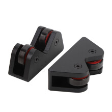 2 Stück Edelstahl-Billardstößel Geradheitsprüfer für Pool & Snooker Schwarz