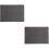 2Pcs Creative Dark Grey Photosensitive Stamp Mats Durable Stamp Pads 6