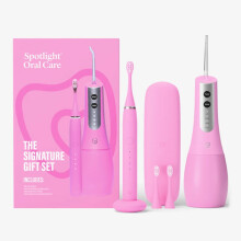 Spotlight Oral Care Signature Gift Set Sonic Pro & UV Water Flosser -