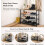 4 Tier Shoe Rack, Metal Shoe Storage 4