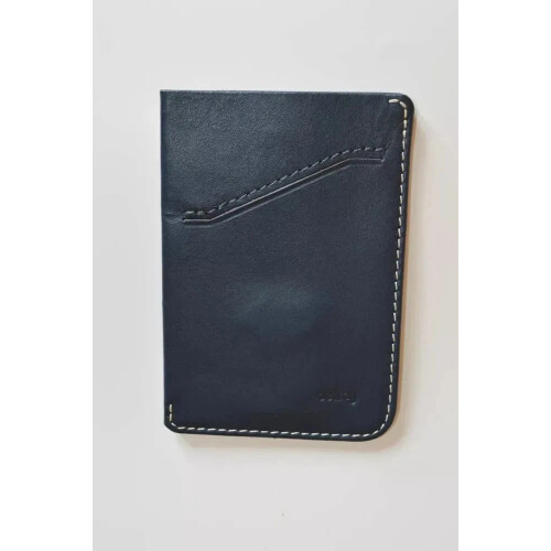 Bellroy Card Sleeve - Blue Leather minimalist wallet 2