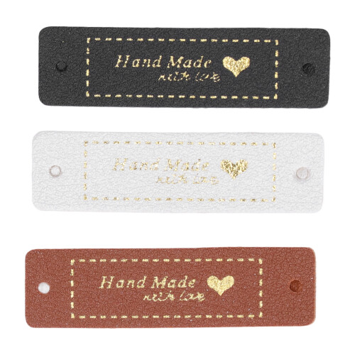 Handmade Etiketten, PU, 3 Farben 2
