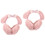2Pièces Cache-Oreilles Rose Pelucheux Confortable Pour 6