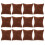 24Pièces Marron Confortables Pour Montre Bracelet 3