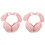 2Pièces Cache-Oreilles Rose Pelucheux Confortable Pour 4