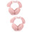 2Pièces Cache-Oreilles Rose Pelucheux Confortable Pour 9