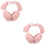 2Pièces Cache-Oreilles Rose Pelucheux Confortable Pour 8