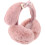 2Pièces Cache-Oreilles Rose Pelucheux Confortable Pour 3