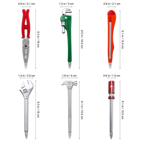 24Pièces Stylos Bille Forme Outils En Plastique Multi Usage Pour École 1