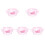 5Pièces Cache Silicone Bébé Rose 4