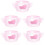 5Pièces Cache Silicone Bébé Rose 8
