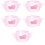5Pièces Cache Silicone Bébé Rose 9