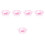 5Pièces Cache Silicone Bébé Rose 6