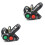 2Pcs Motorcycle E-Bike Switch Black Plastic Headlight Turnlight Horn 3