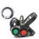2Pcs Motorcycle E-Bike Switch Black Plastic Headlight Turnlight Horn 9