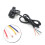 2Pcs Motorcycle E-Bike Switch Black Plastic Headlight Turnlight Horn 10