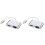2Pcs Aluminum Alloy 2 in 1 Vga Usb3.1 Type-C Adapter Silver Mini Size 2