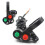 2Pcs Motorcycle E-Bike Switch Black Plastic Headlight Turnlight Horn 8