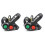 2Pcs Motorcycle E-Bike Switch Black Plastic Headlight Turnlight Horn 2