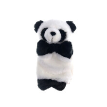 3Pcs Kids Hand Puppets Soft Giant Panda Black Storytelling Toys