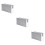 3Pcs Plastic Storage Containers White Stackable Organizer for Home Use 9