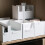 3Pcs Plastic Storage Containers White Stackable Organizer for Home Use 11